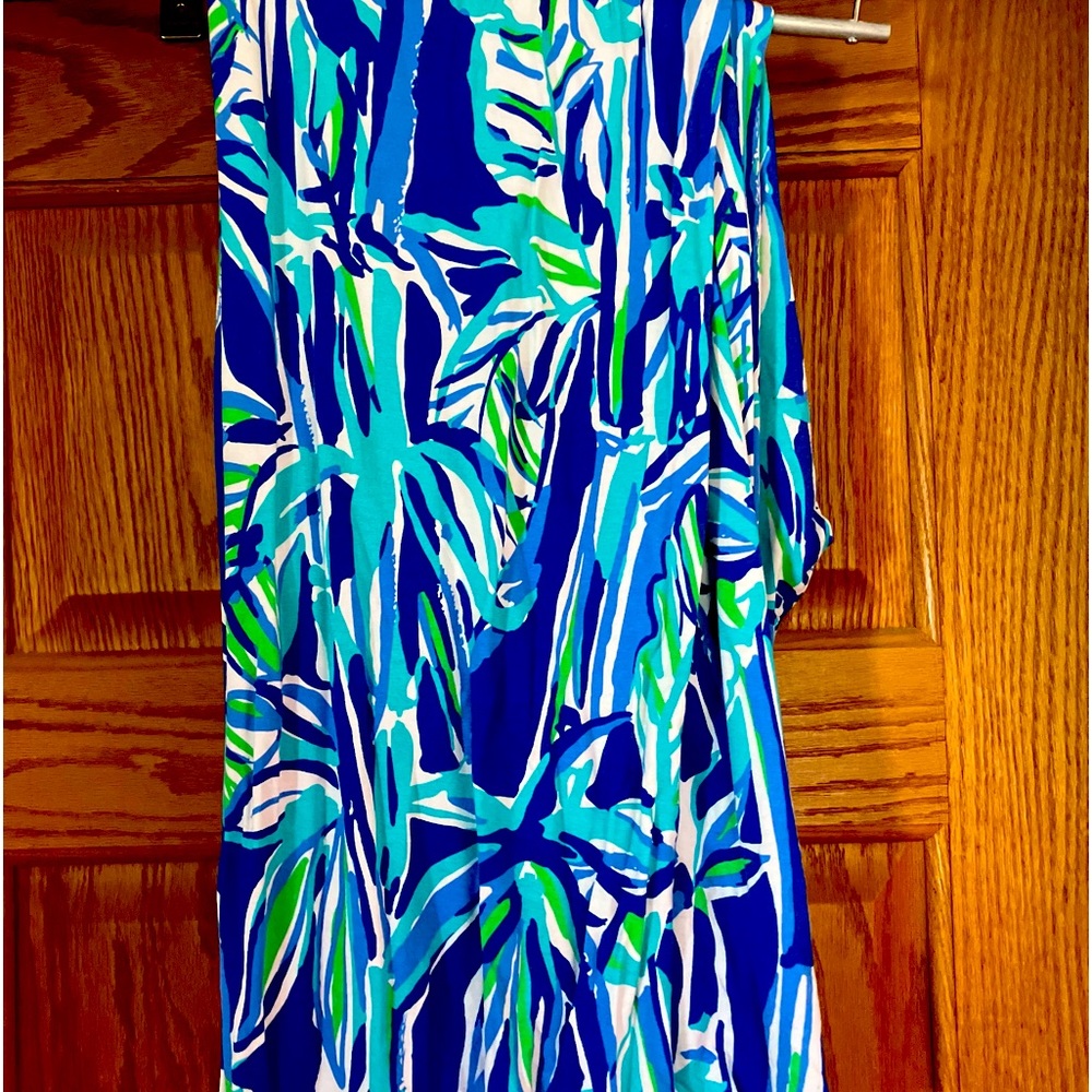 Lilly Pulitzer XL Palazzo’s Pants in Blue Crush Bamboo